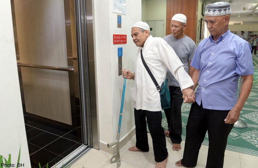 Renovated mosque caters for the elderly