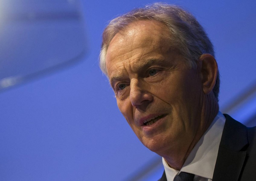 Middle East envoy no more, Britain's Blair pushes regional peace