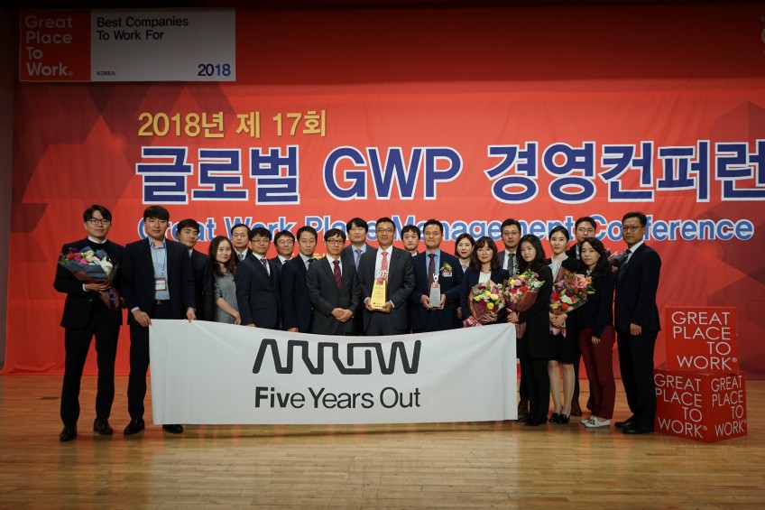 Arrow Electronics Named as “Great Place to Work for 2018” in Korea