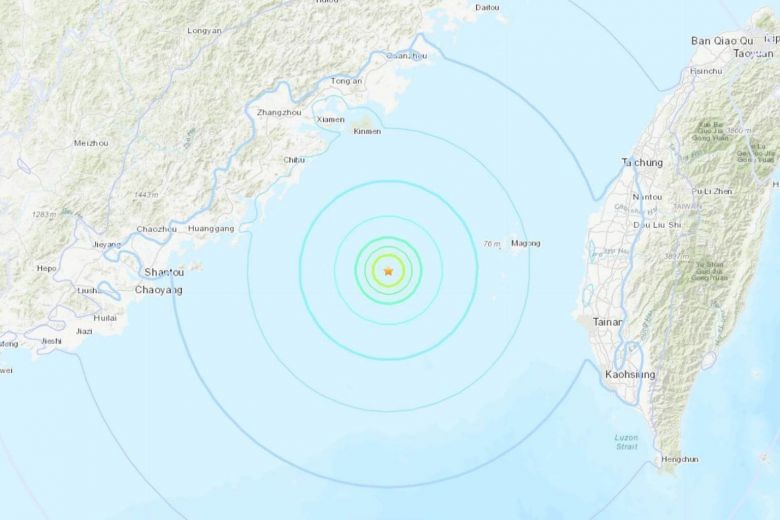 5.7-magnitude quake hits off western Taiwan, tremors felt in Hong Kong
