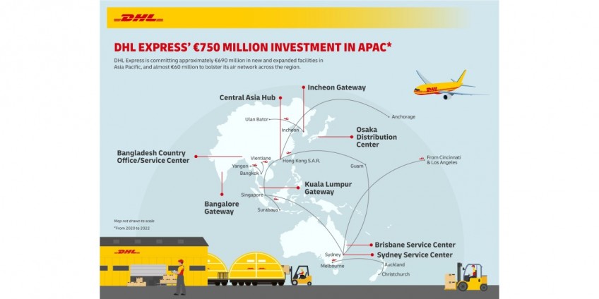 DHL Express invests ~EUR750 million in Asia Pacific on the back of e-commerce growth