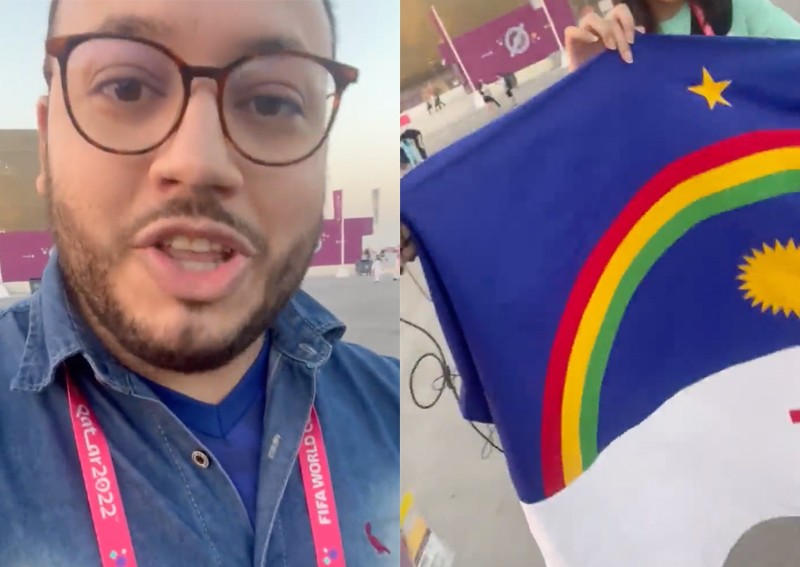 Brazilian journalist at World Cup says regional flag mistaken for LGBTQ symbol
