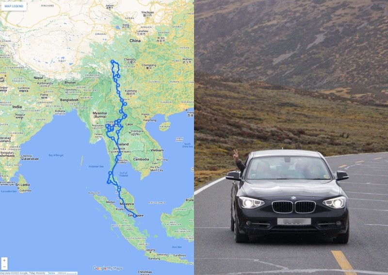 11,000km in 27 days: Singaporean man drives all the way to China and back