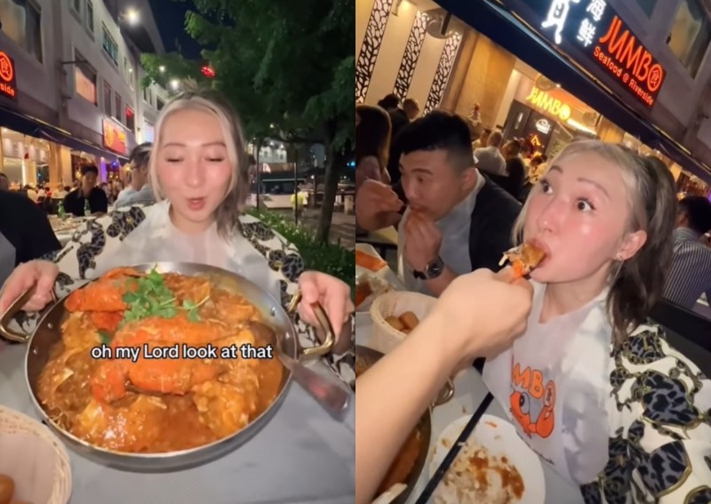 Worth the trip? Australian influencer flies to Singapore just for Jumbo Seafood meal