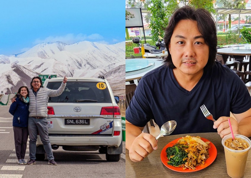 'Can't take the Singapore out of a Singaporean': Man eats 'cai fan' after 100-day road trip across 23 countries
