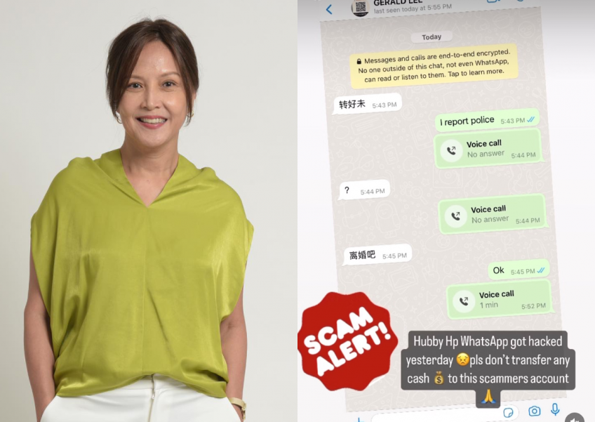Did Aileen Tan's husband threaten divorce for money? Scammer gets personal