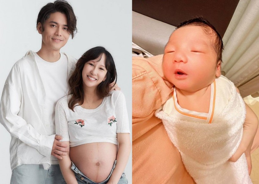 Kelly Poon gives birth to baby boy on husband's birthday