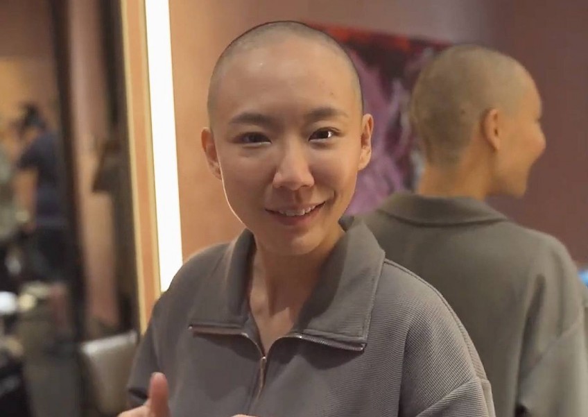 Julie Tan shaves head for new movie Good Goodbye