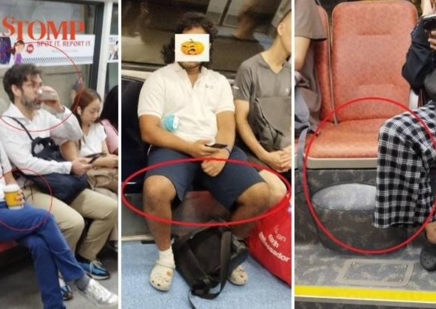 Netizen calls out commuters' inconsiderate behaviour on MRT trains and public buses