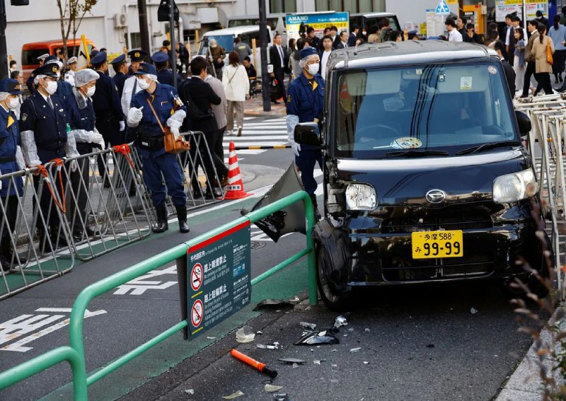 Car crashes into barricade near Israel embassy in Tokyo, man detained