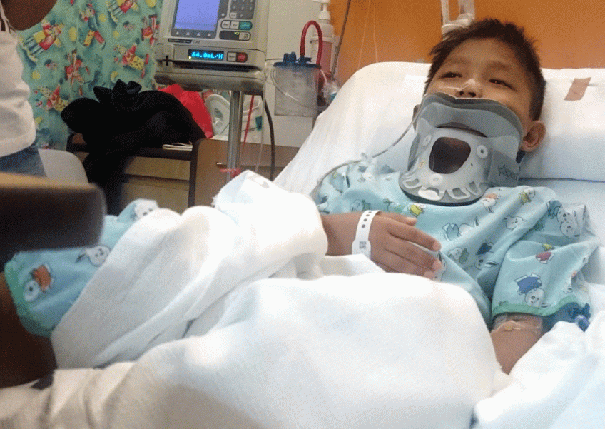 Kindergarten pupil leaves ICU after car accident