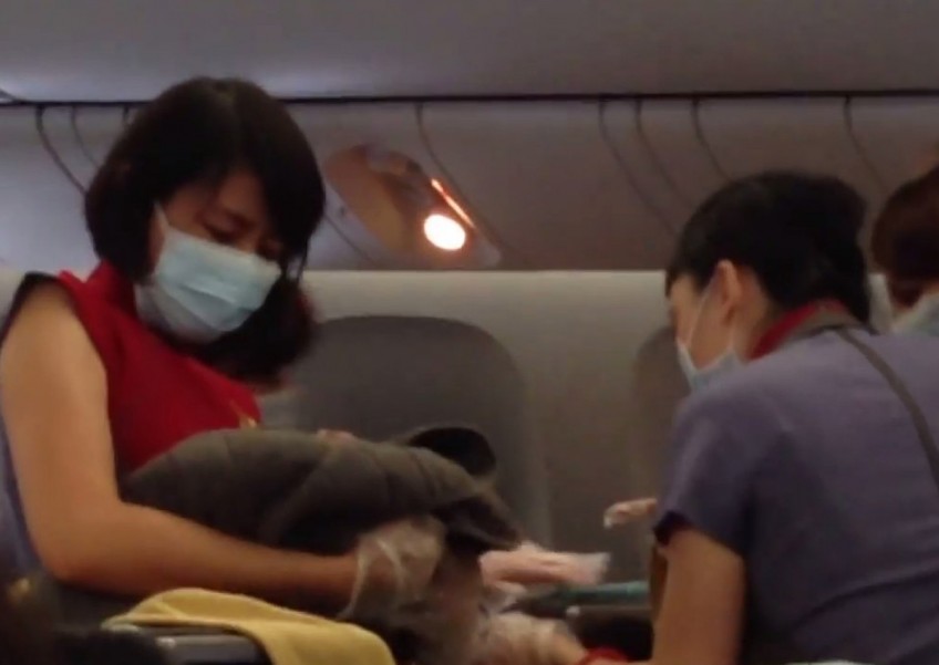 Taiwanese woman gives birth at 30,000 feet on flight to Los Angeles