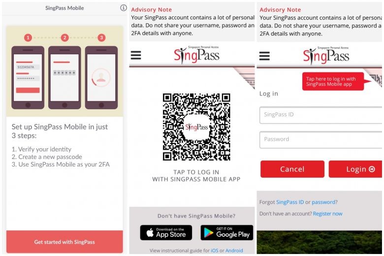 New SingPass Mobile app allows users to log into government e-services by scanning fingerprints or faces