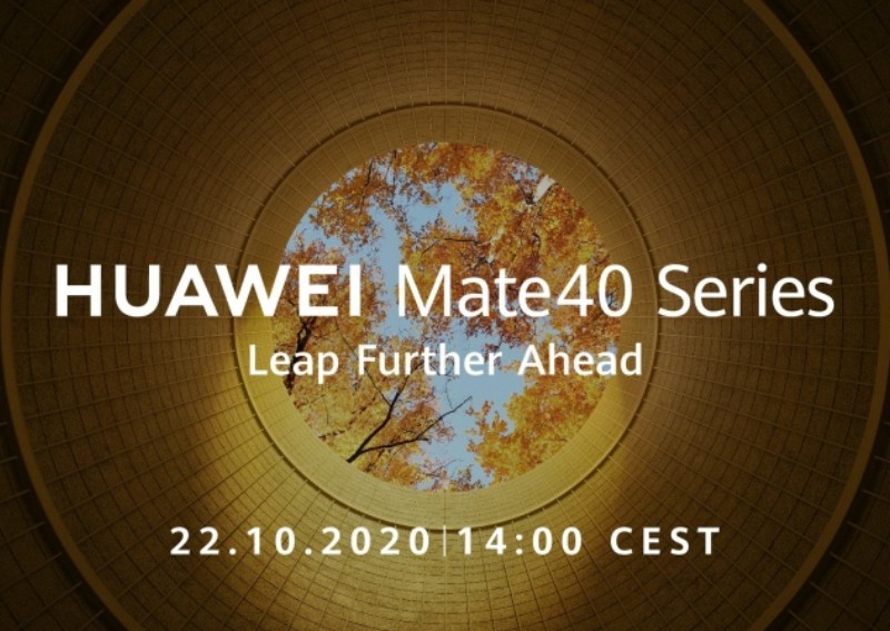 Huawei will unveil the Mate40 series on Oct 22