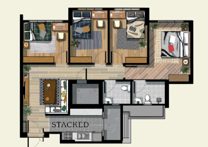 5 interesting 4-room HDB layout ideas to utilise your space better