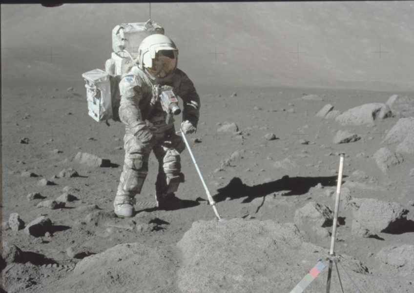 Rock collected by Apollo 17 astronaut in 1972 reveals moon's age
