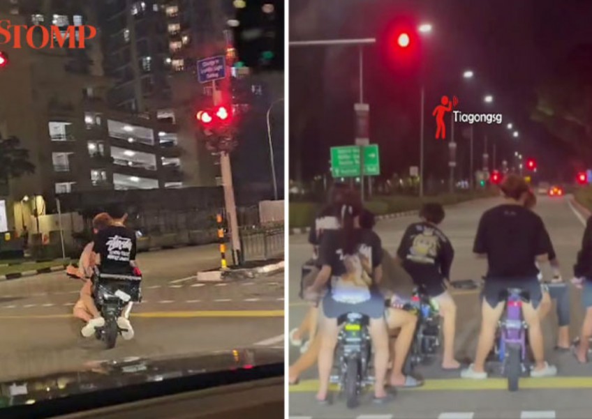 'Life is precious': Youths spotted riding PMDs on the road without helmets prompts alarm
