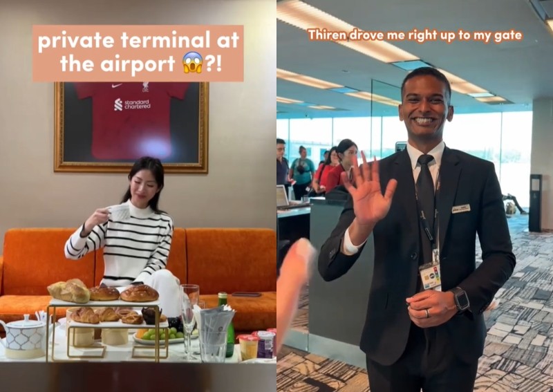 'Living the life': Influencer Miki Rai enjoys Changi Airport's private terminal experience