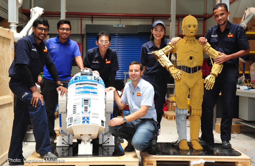 1.5m bricks used in Legoland Malaysia's new Star Wars exhibition