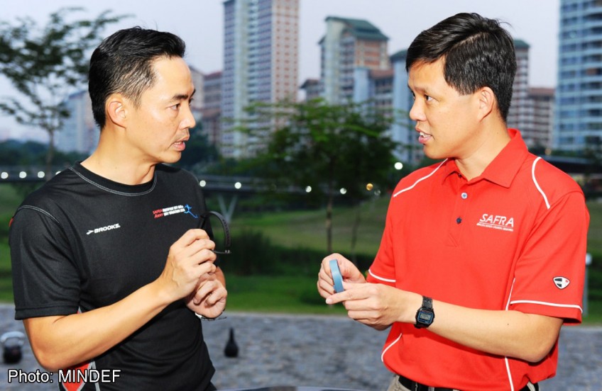 NSmen get to do IPPT training at 'own time own target' with fitness-tracking devices