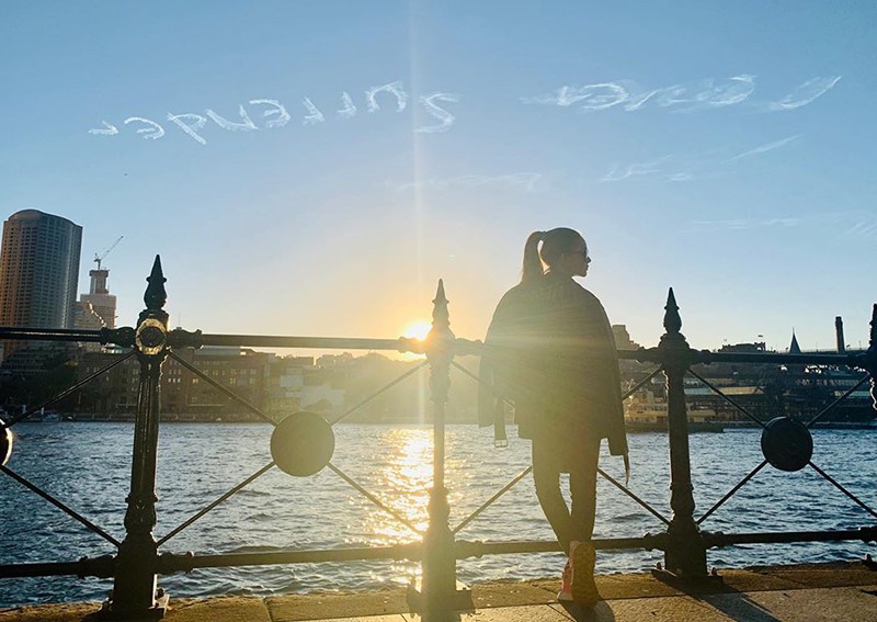 Jay Chou is so rich, he expresses his love for Hannah Quinlivan through skywriting