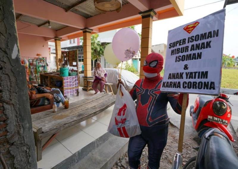 Have no fear, Indonesia's 'Super-isoman' is here to help in the Covid-19 pandemic