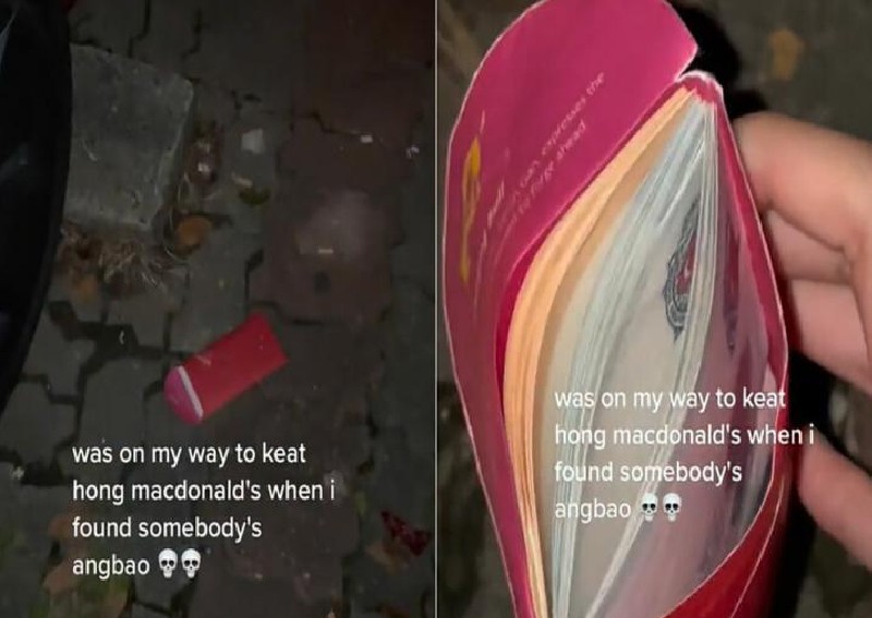 Man finds red packet with $1,000 cash in Choa Chu Kang, netizens say he might have taken a ghost bride