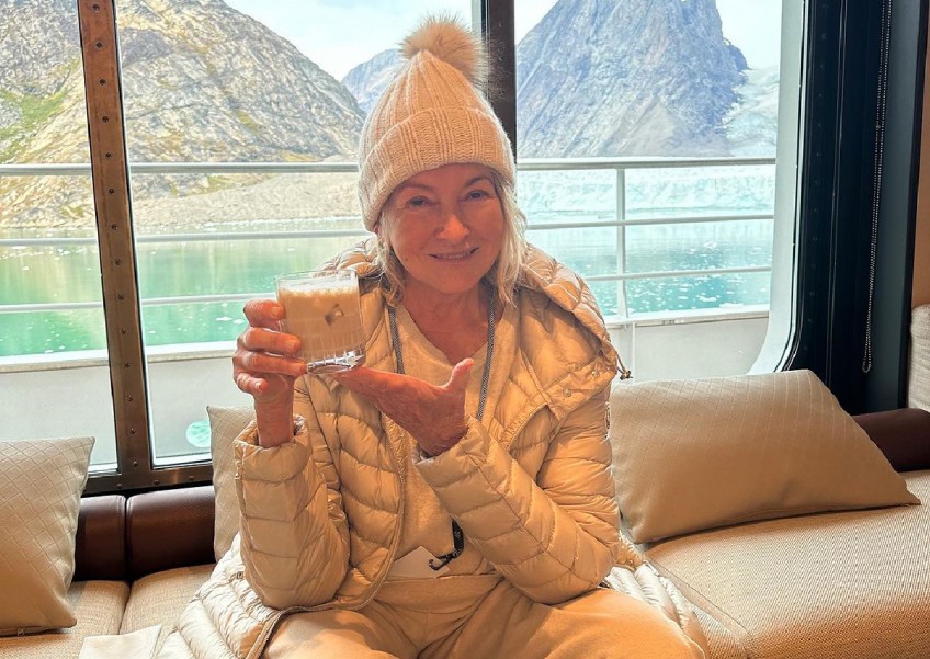 Martha Stewart hits back at critics slamming her for adding 'small iceberg' into her cocktail on cruise