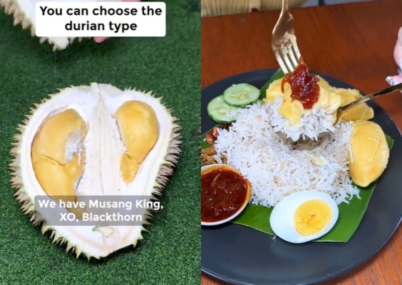 Durian with your nasi lemak? Funky dish spotted in Kuala Lumpur eatery