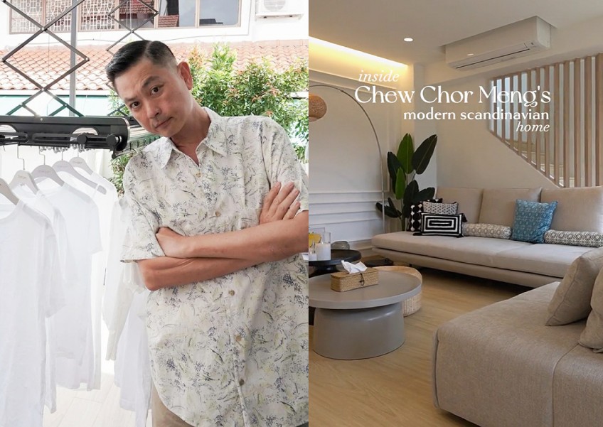 Soothing colours and roomy family spaces: Chew Chor Meng reveals Scandinavian-design home