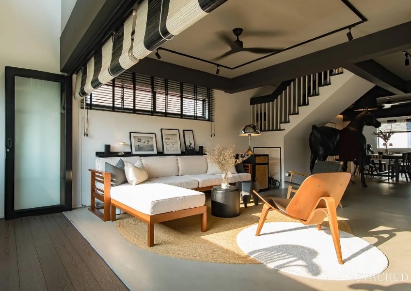 How this young architect couple transformed their own 40-year-old HDB maisonette flat