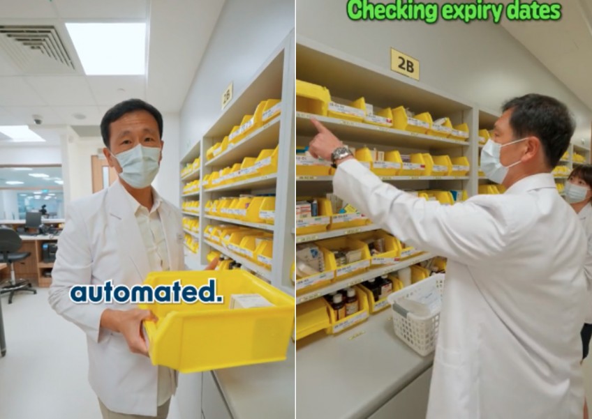 From parliament to hospital: Ong Ye Kung tries being a pharmacist for a day