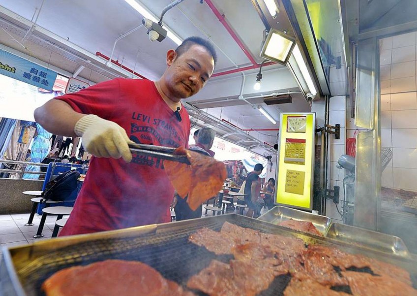5 bak kwa stalls without the snaking queues
