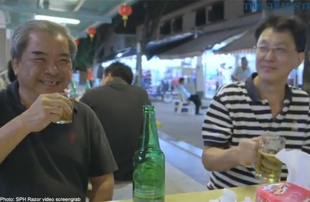 Beer drinking uncles still in high spirits