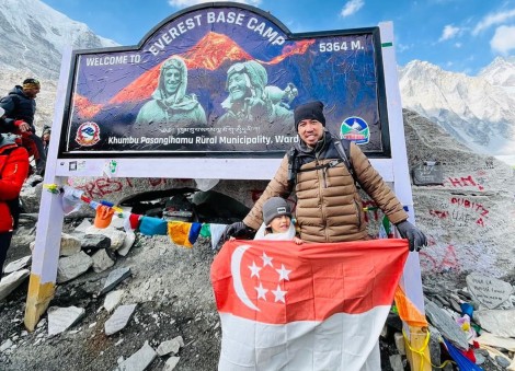 'Sweat, tears and dedication': 5-year-old Singaporean boy reaches Everest Base Camp with his father
