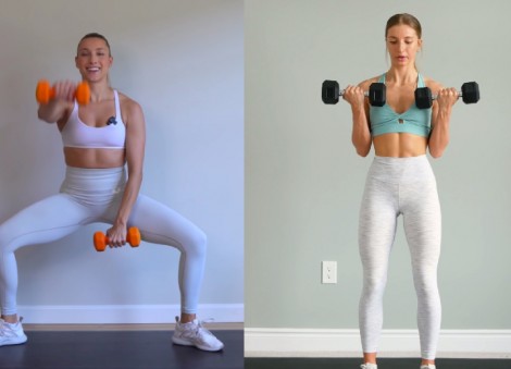 Review: I tried these 3 dumbbell workouts as a beginner