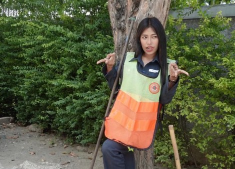 Thailand's 'most beautiful street sweeper' earns $460 a month as a street cleaner and nearly $2,000 from her TikTok fame 