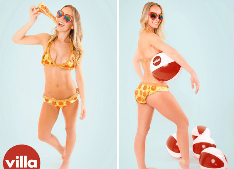 Yes, there is now a bikini made entirely of actual pizza