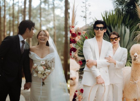 1 photoshoot, 6 looks: Xenia Tan and Shawn Thia share pre-wedding shots, featuring alpacas and a misty lake