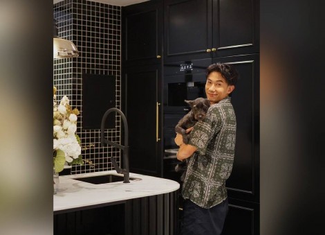 'These are the things I couldn't afford when I was younger': Desmond Tan on his newly renovated and luxurious monochrome kitchen