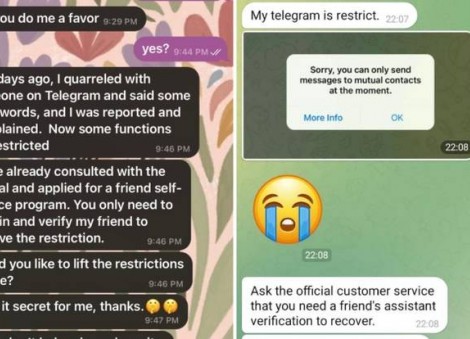 50 Telegram users cheated of $18,000 by scammers posing as known contacts